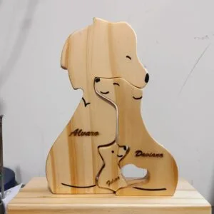 Ternura en Familia  (es un "Mística") ( 1 Base - 3 Pzs. armado madera fina)