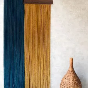 HILOS Y MADERA 4 - DOS CASCADAS (50 X 150 cm c/u)