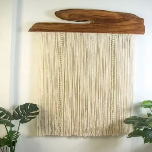 HILOS Y MADERA 5 - REMOLINO (150 x 150 cm)
