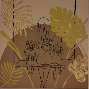 "SOSIEGO" (50 X 50 cm) (acrilico en lienzo) (es un "Ibañez J. 24")
