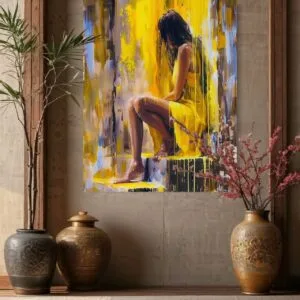 "DULCE ESPERA"  (Acrílico en lienzo   100 x 120 cm) VENDIDO
